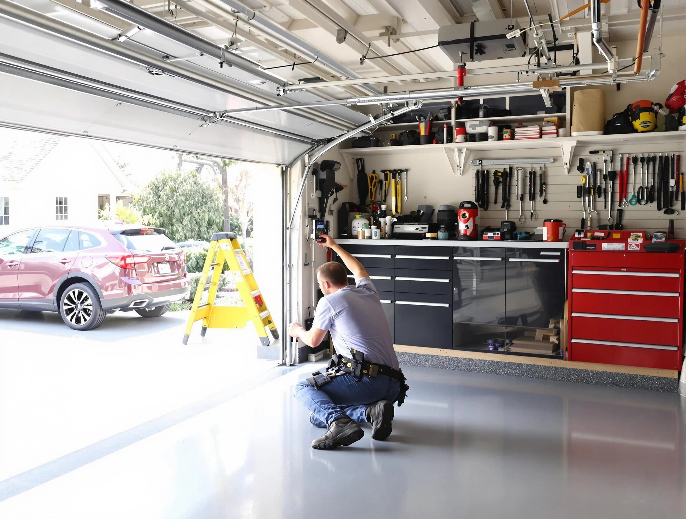Local garage door repair service by Melrose Garage Door Repair in Melrose