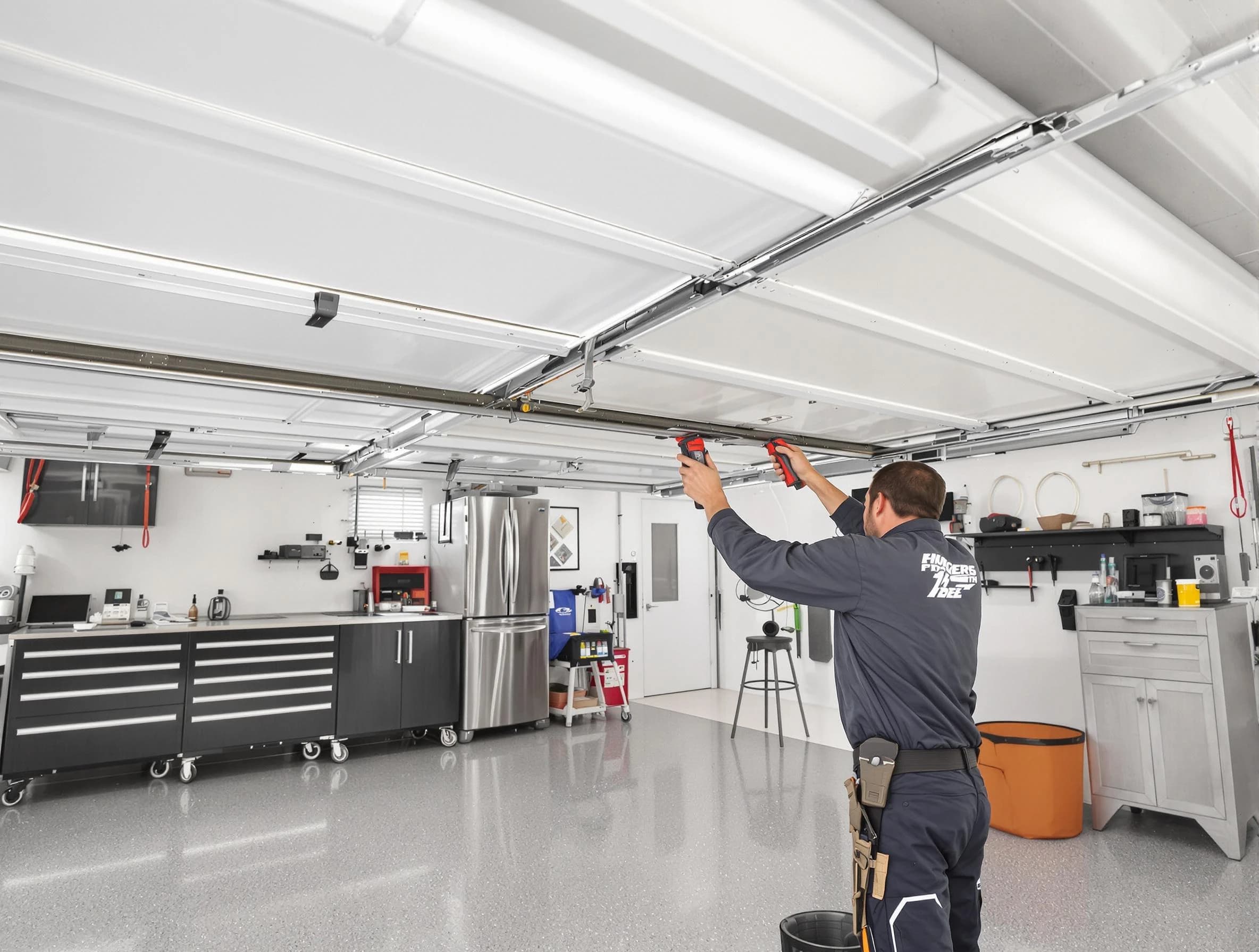 Overhead garage door repair service by Melrose Garage Door Repair in Melrose