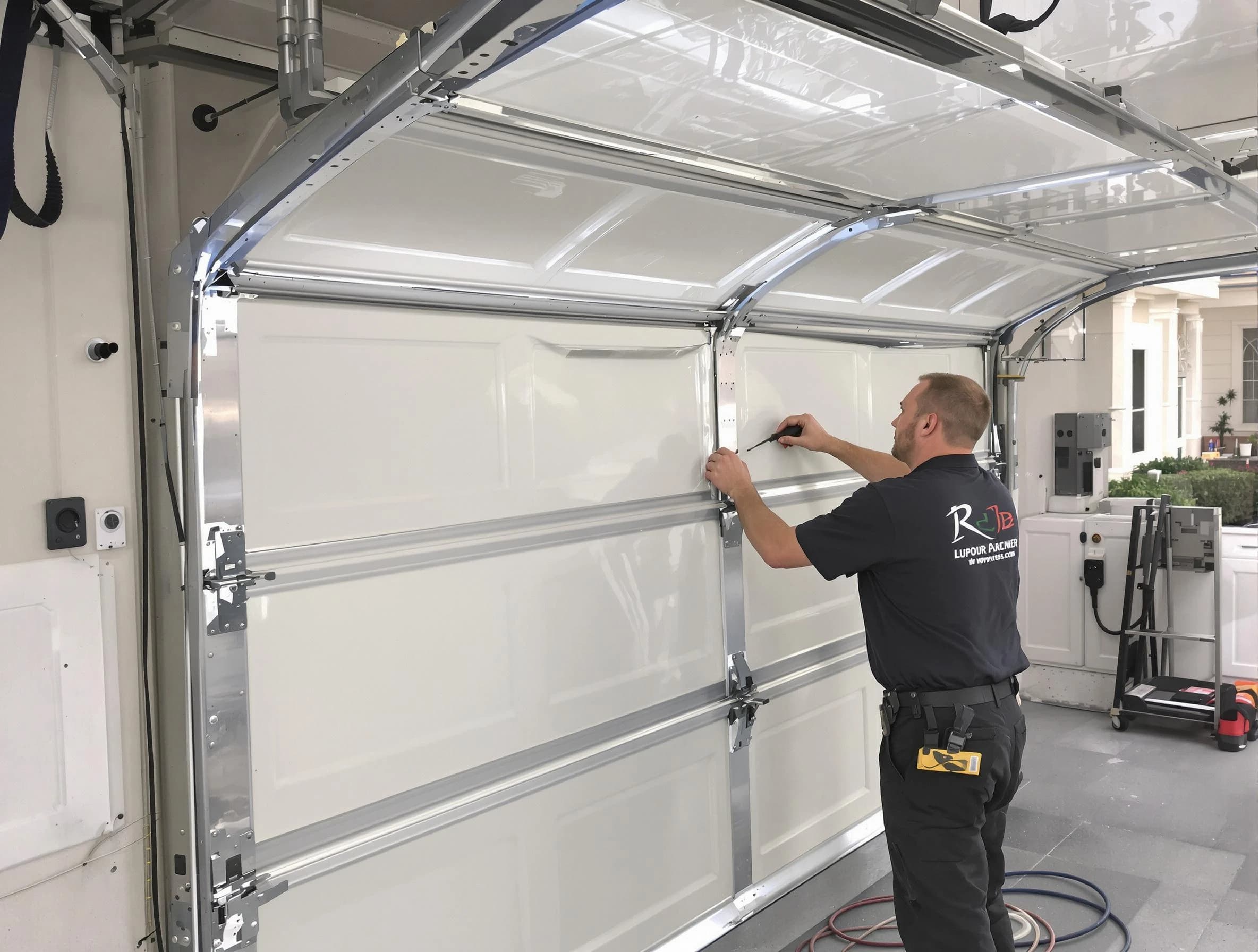 Melrose Garage Door Repair professional performing panel repair in Melrose