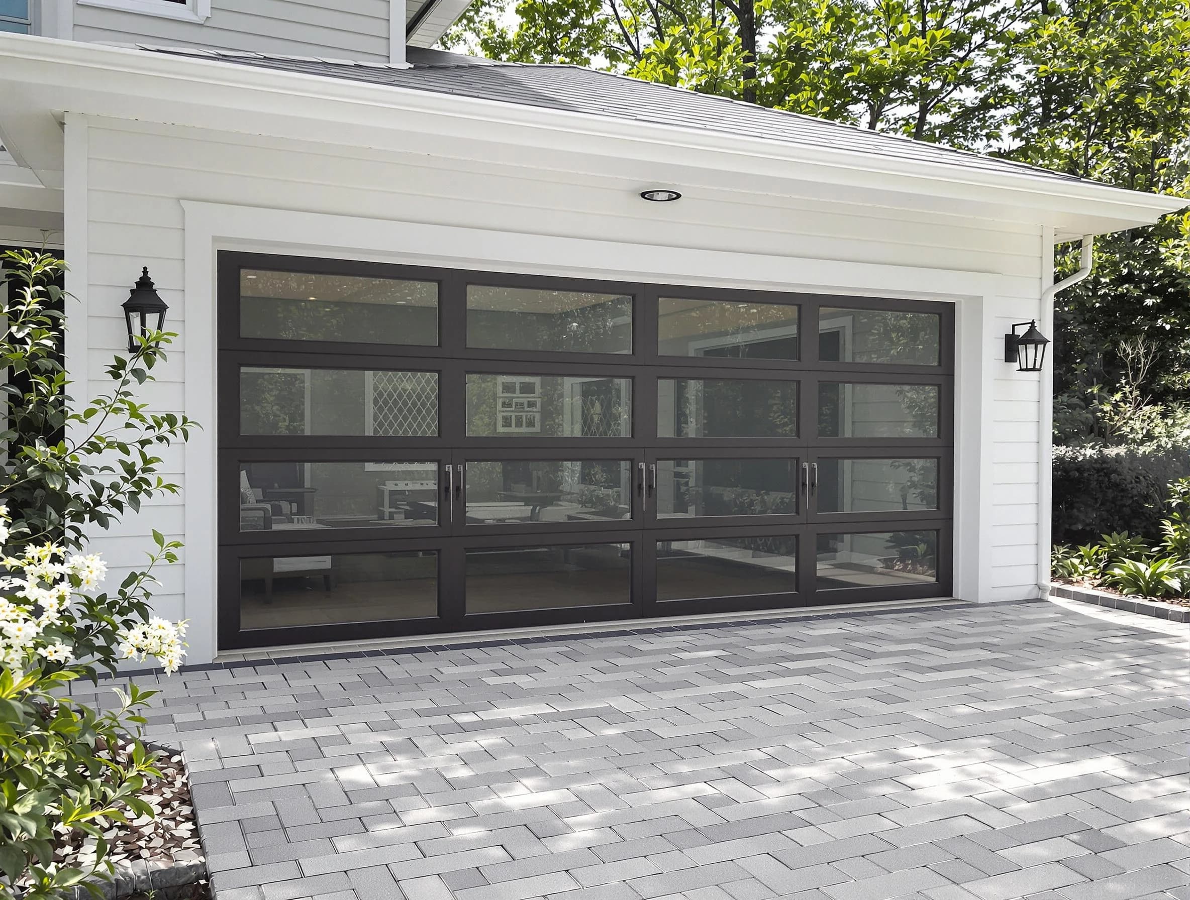 Melrose Garage Door Repair design specialist presenting custom garage door options to Melrose homeowner