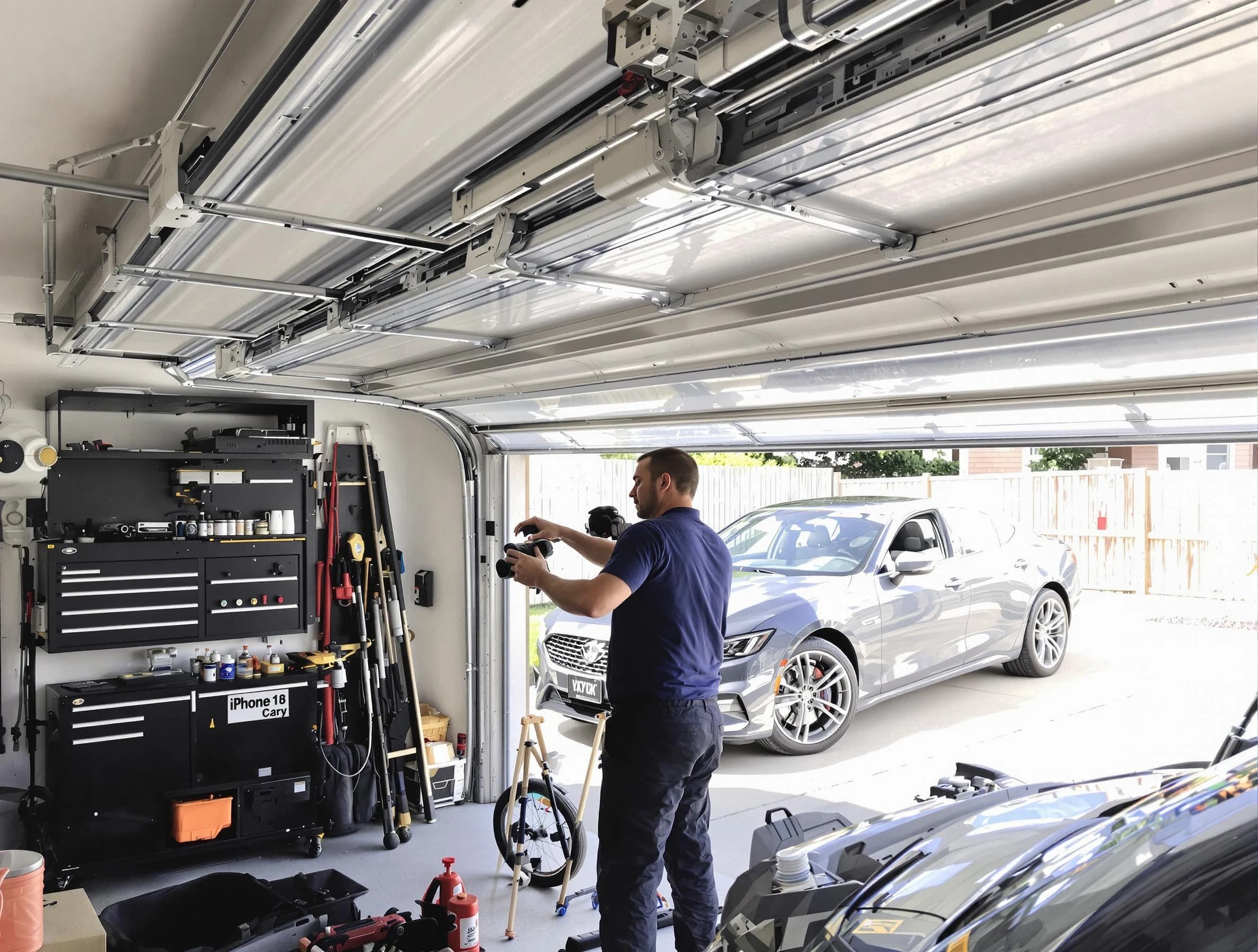 Melrose Garage Door Repair technician fixing noisy garage door in Melrose