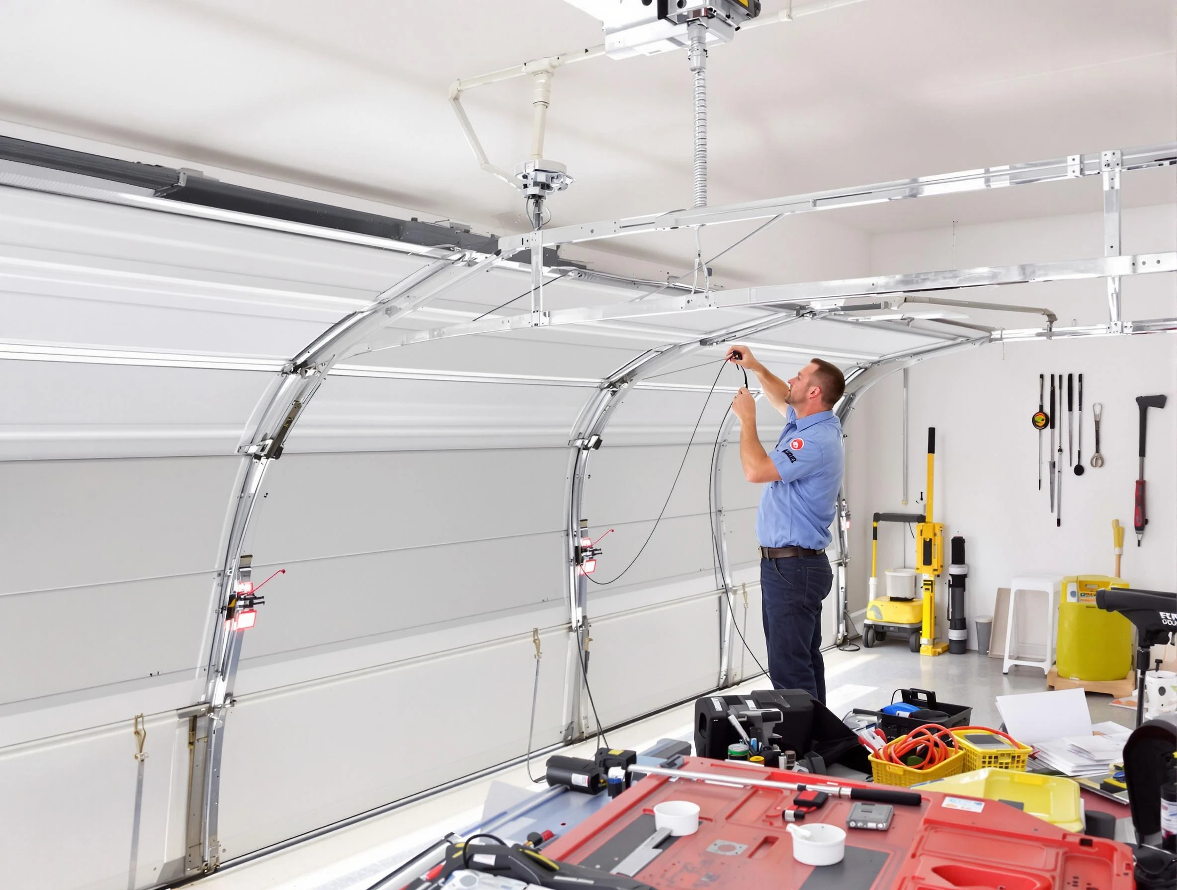 Garage door cable repair service by Melrose Garage Door Repair in Melrose