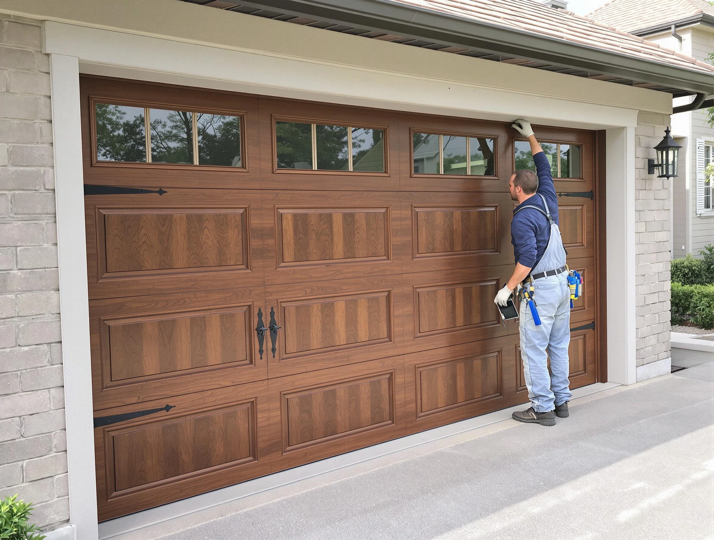 Custom garage door showcase by Melrose Garage Door Repair in Melrose