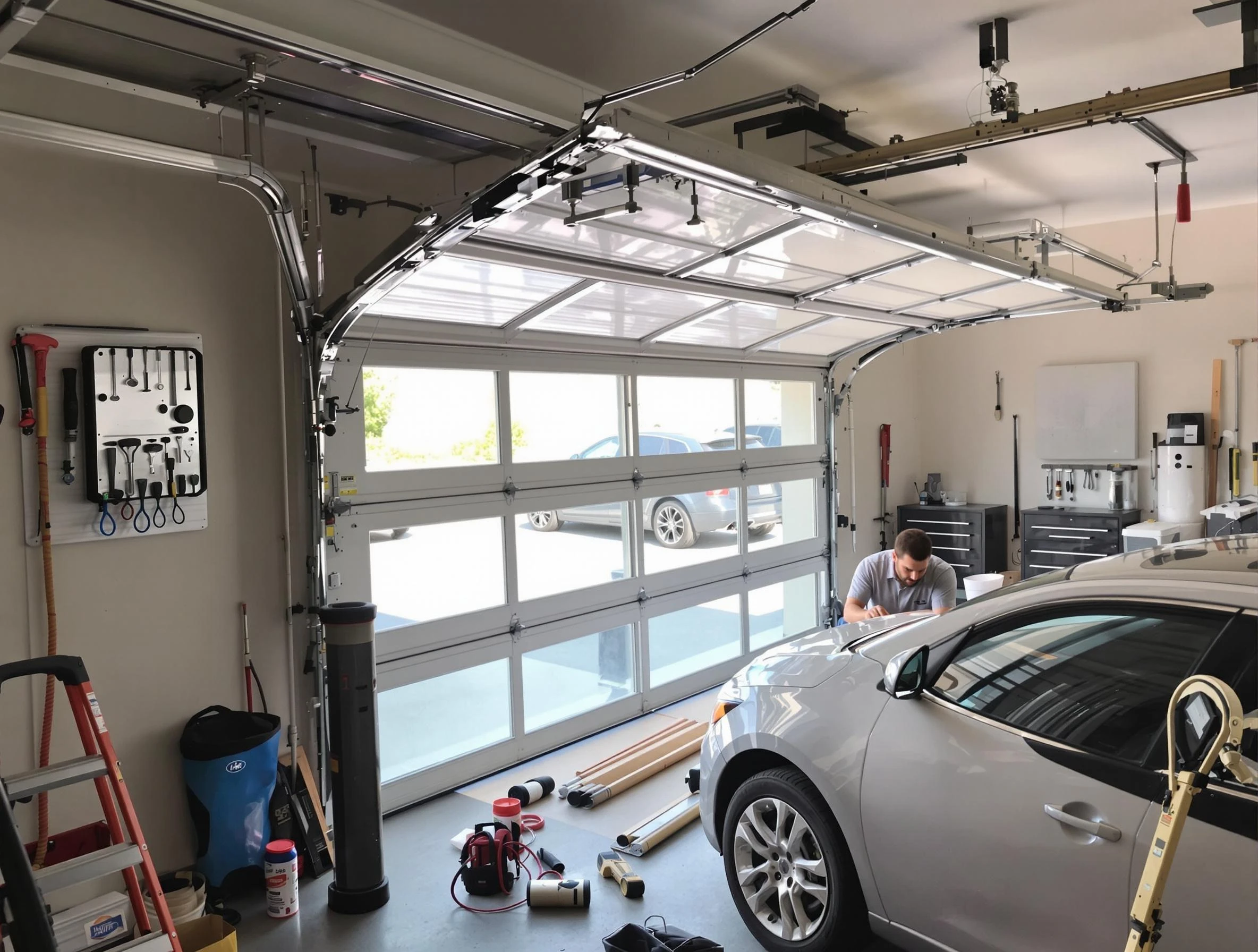 Garage door noise reduction service by Melrose Garage Door Repair in Melrose