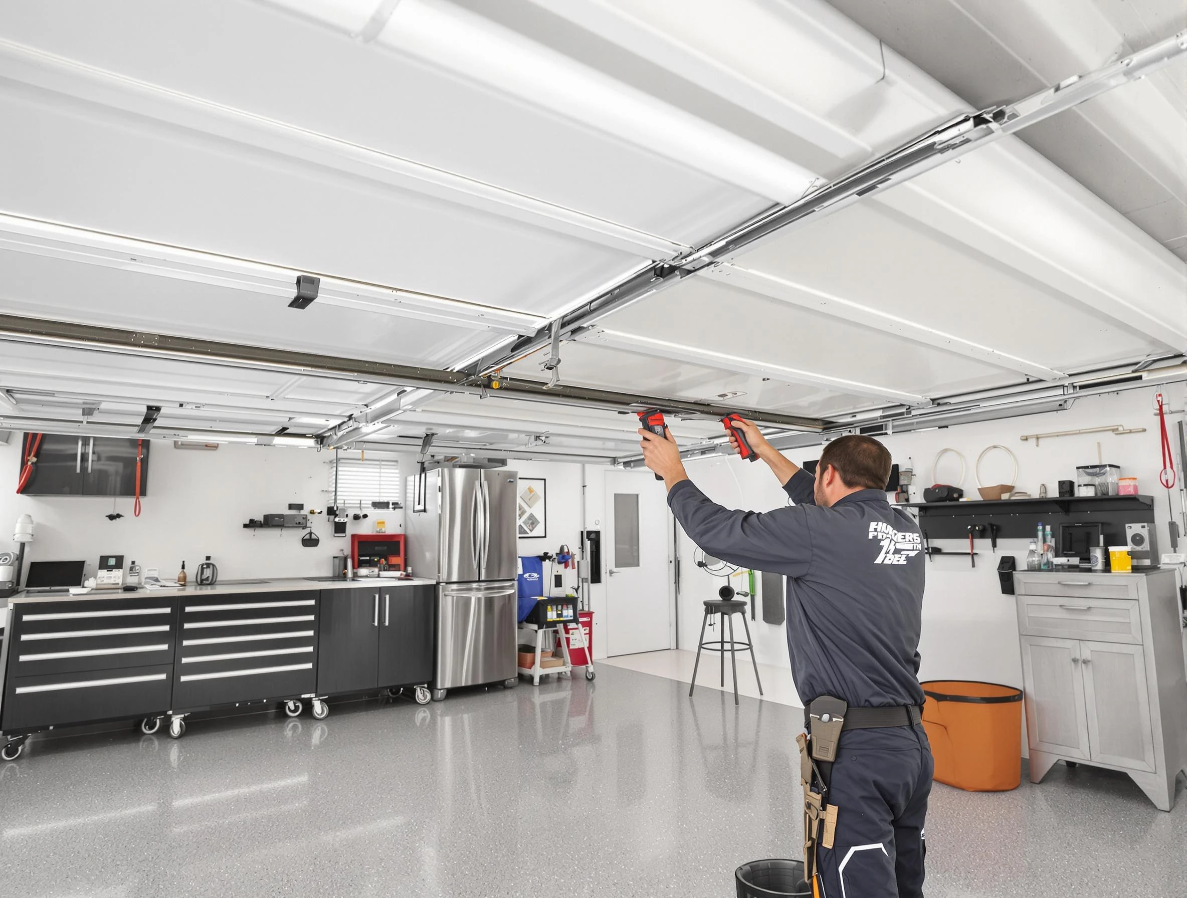 Overhead garage door repair service by Melrose Garage Door Repair in Melrose